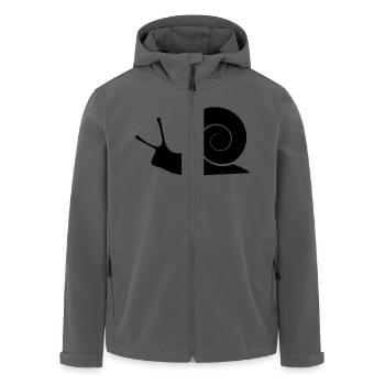 Snail Silhouette Simple - Recycelte Männer Softshell-Jacke von Stanley/Stella - Anthrazit - Vorne - AI Model Male 185 light (185cm)