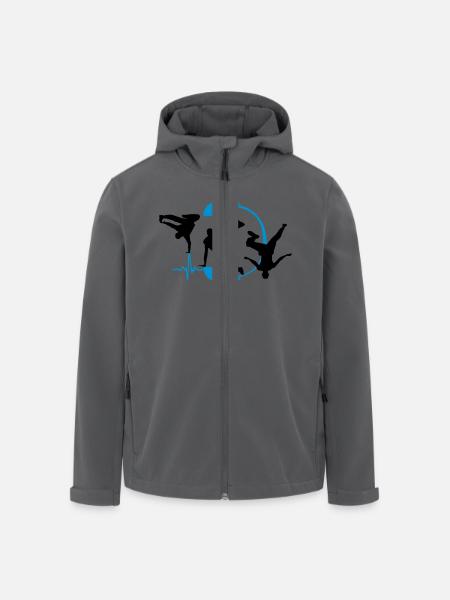 breakdancer - Recycelte Männer Softshell-Jacke von Stanley/Stella - Anthrazit