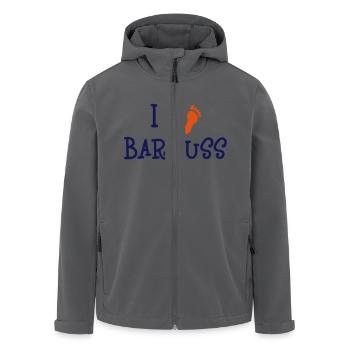 I Love Barfuss - Recycelte Männer Softshell-Jacke von Stanley/Stella - Anthrazit - Vorne - AI Model Male 185 light (185cm)