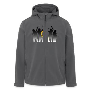 Tanzende Menschen auf einer Party - Recycelte Männer Softshell-Jacke von Stanley/Stella - Anthrazit - Vorne - AI Model Male 185 light (185cm)