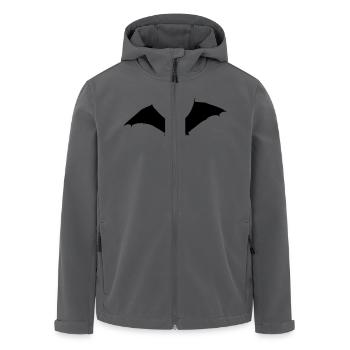 Fledermaus - Recycelte Männer Softshell-Jacke von Stanley/Stella - Anthrazit - Vorne - AI Model Male 185 light (185cm)
