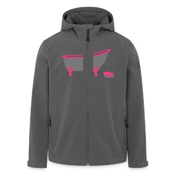 Badewanne - Recycelte Männer Softshell-Jacke von Stanley/Stella - Anthrazit - Vorne - AI Model Male 185 light (185cm)