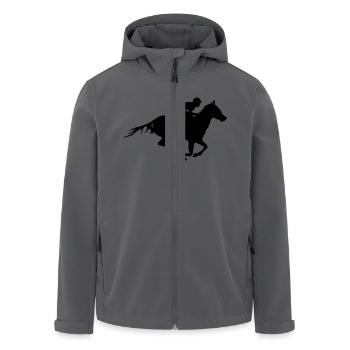reitsport - Recycelte Männer Softshell-Jacke von Stanley/Stella - Anthrazit - Vorne - AI Model Male 185 light (185cm)