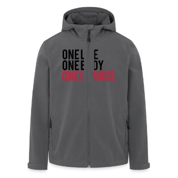 One Life One Chance One Body - Recycelte Männer Softshell-Jacke von Stanley/Stella - Anthrazit - Vorne - AI Model Male 185 light (185cm)