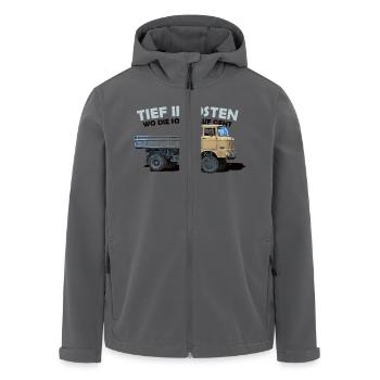ifa w50 ddr ossi - Recycelte Männer Softshell-Jacke von Stanley/Stella - Anthrazit - Vorne - AI Model Male 185 light (185cm)