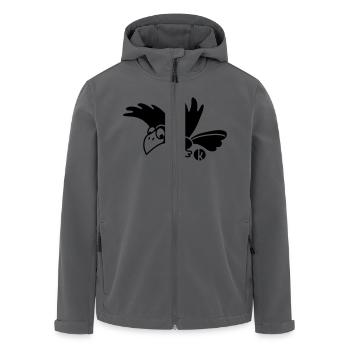 Rabe - Recycelte Männer Softshell-Jacke von Stanley/Stella - Anthrazit - Vorne - AI Model Male 185 light (185cm)