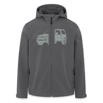Jimny 4x4 Shirt Offroad Off Road Off-Road - Recycelte Männer Softshell-Jacke von Stanley/Stella - Anthrazit - Vorne - AI Model Male 185 light (185cm)