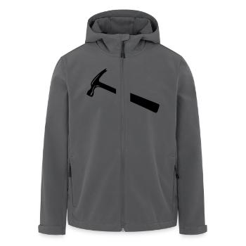 Hammer - Recycelte Männer Softshell-Jacke von Stanley/Stella - Anthrazit - Vorne - AI Model Male 185 light (185cm)