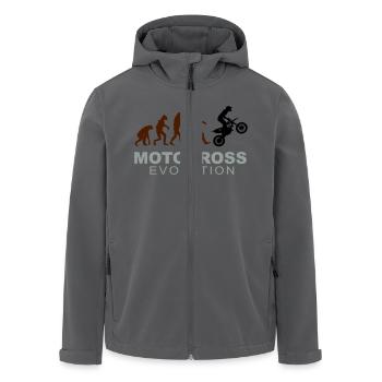 Motocross Evolution - Recycelte Männer Softshell-Jacke von Stanley/Stella - Anthrazit - Vorne - AI Model Male 185 light (185cm)