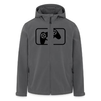 Controller Sport - Recycelte Männer Softshell-Jacke von Stanley/Stella - Anthrazit - Vorne - AI Model Male 185 light (185cm)
