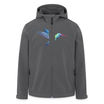 AD Hummingbird - Recycelte Männer Softshell-Jacke von Stanley/Stella - Anthrazit - Vorne - AI Model Male 185 light (185cm)