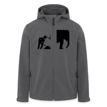 Elephant shit - Recycelte Männer Softshell-Jacke von Stanley/Stella - Anthrazit - Vorne - AI Model Male 185 light (185cm)