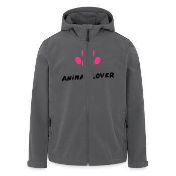 Animal Lover - Recycelte Männer Softshell-Jacke von Stanley/Stella - Anthrazit - Vorne - AI Model Male 185 light (185cm)