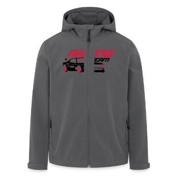 Racing Team Car - Recycelte Männer Softshell-Jacke von Stanley/Stella - Anthrazit - Vorne - AI Model Male 185 light (185cm)