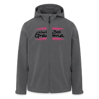 Worlds Best Grandma - Recycelte Männer Softshell-Jacke von Stanley/Stella - Anthrazit - Vorne - AI Model Male 185 light (185cm)