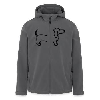 Dackel - Recycelte Männer Softshell-Jacke von Stanley/Stella - Anthrazit - Vorne - AI Model Male 185 light (185cm)