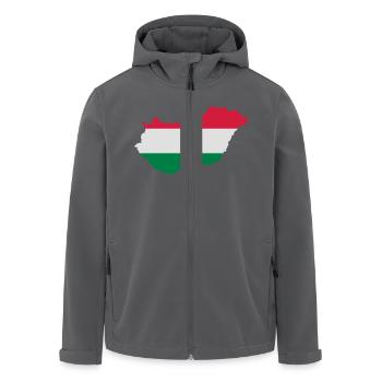Ungarn - Recycelte Männer Softshell-Jacke von Stanley/Stella - Anthrazit - Vorne - AI Model Male 185 light (185cm)