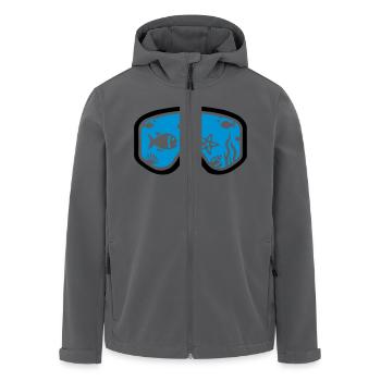 Schnorcheln - Recycelte Männer Softshell-Jacke von Stanley/Stella - Anthrazit - Vorne - AI Model Male 185 light (185cm)