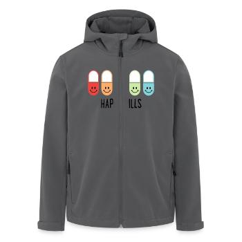 Happy Pills - Recycelte Männer Softshell-Jacke von Stanley/Stella - Anthrazit - Vorne - AI Model Male 185 light (185cm)