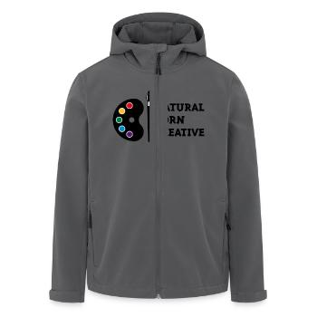 Natural Born Creative (PNG) - Recycelte Männer Softshell-Jacke von Stanley/Stella - Anthrazit - Vorne - AI Model Male 185 light (185cm)