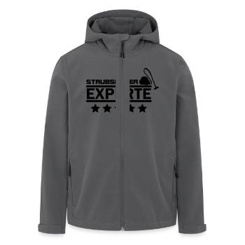 staubsauger experte - Recycelte Männer Softshell-Jacke von Stanley/Stella - Anthrazit - Vorne - AI Model Male 185 light (185cm)