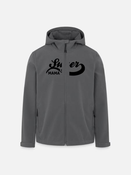 mama - Recycelte Männer Softshell-Jacke von Stanley/Stella - Anthrazit