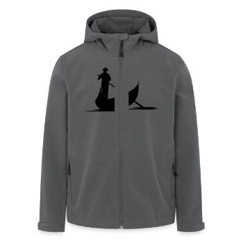 Freizeit - Gondel Venedig - Recycelte Männer Softshell-Jacke von Stanley/Stella - Anthrazit - Vorne - AI Model Male 185 light (185cm)