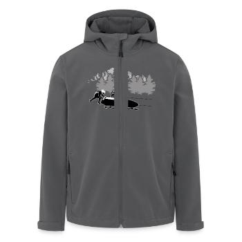 Bob - Bobsport - Recycelte Männer Softshell-Jacke von Stanley/Stella - Anthrazit - Vorne - AI Model Male 185 light (185cm)