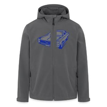 muscle car - Recycelte Männer Softshell-Jacke von Stanley/Stella - Anthrazit - Vorne - AI Model Male 185 light (185cm)