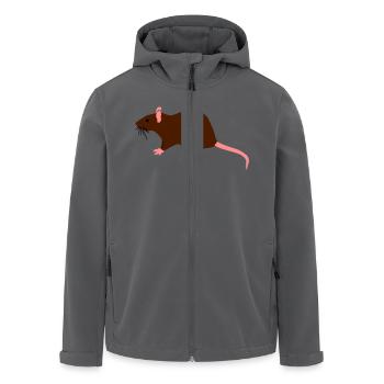 ratte - Recycelte Männer Softshell-Jacke von Stanley/Stella - Anthrazit - Vorne - AI Model Male 185 light (185cm)