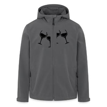 glaeser anstossen - Recycelte Männer Softshell-Jacke von Stanley/Stella - Anthrazit - Vorne - AI Model Male 185 light (185cm)