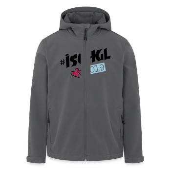ischgl 2019 herzchen - Recycelte Männer Softshell-Jacke von Stanley/Stella - Anthrazit - Vorne - AI Model Male 185 light (185cm)