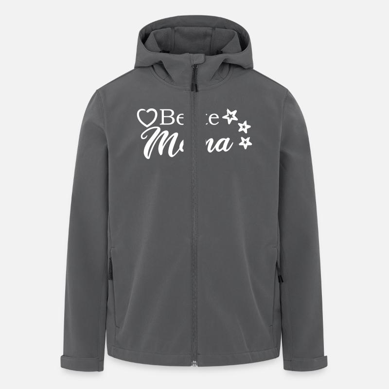Beste Mama - Recycelte Männer Softshell-Jacke von Stanley/Stella - Anthrazit