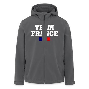 Team france - Recycelte Männer Softshell-Jacke von Stanley/Stella - Anthrazit - Vorne - AI Model Male 185 light (185cm)