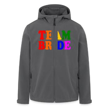 Team bride - Recycelte Männer Softshell-Jacke von Stanley/Stella - Anthrazit - Vorne - AI Model Male 185 light (185cm)