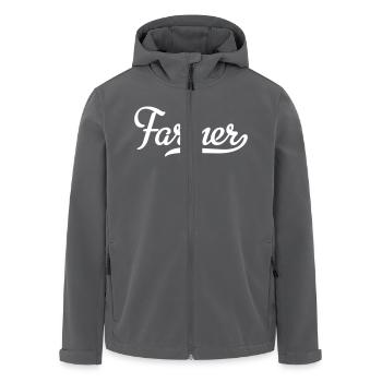 Farmer - Recycelte Männer Softshell-Jacke von Stanley/Stella - Anthrazit - Vorne - AI Model Male 185 light (185cm)