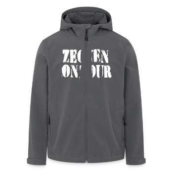 Zecken on tour - Recycelte Männer Softshell-Jacke von Stanley/Stella - Anthrazit - Vorne - AI Model Male 185 light (185cm)