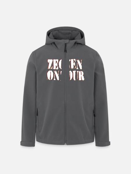 Zecken on Tour - Recycelte Männer Softshell-Jacke von Stanley/Stella - Anthrazit