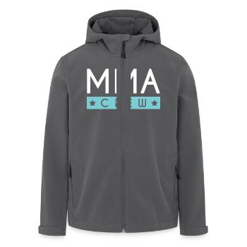 Mma Crew - Recycelte Männer Softshell-Jacke von Stanley/Stella - Anthrazit - Vorne - AI Model Male 185 light (185cm)