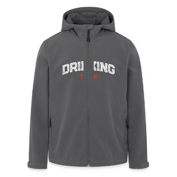 Drinking Team - Recycelte Männer Softshell-Jacke von Stanley/Stella - Anthrazit - Vorne - AI Model Male 185 light (185cm)