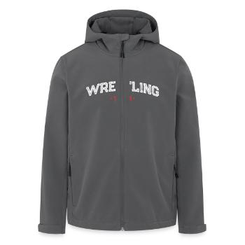 Wrestling Team - Recycelte Männer Softshell-Jacke von Stanley/Stella - Anthrazit - Vorne - AI Model Male 185 light (185cm)