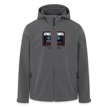 generation x - Recycelte Männer Softshell-Jacke von Stanley/Stella - Anthrazit - Vorne - AI Model Male 185 light (185cm)