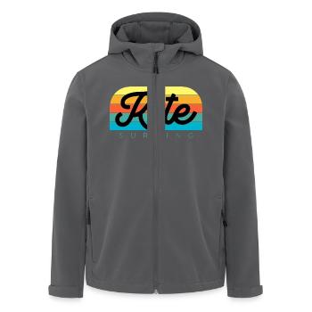 Kitesurfen Kitesurf Kitesurfer Kiteboard - Recycelte Männer Softshell-Jacke von Stanley/Stella - Anthrazit - Vorne - AI Model Male 185 light (185cm)