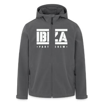 ibiza party crew - Recycelte Männer Softshell-Jacke von Stanley/Stella - Anthrazit - Vorne - AI Model Male 185 light (185cm)