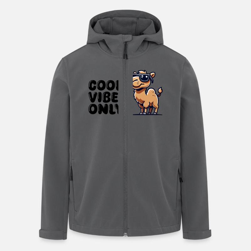 Camel Comic Sunglasses Cool - Men’s Recycled Softshell Jacket by Stanley/Stella - anthracite