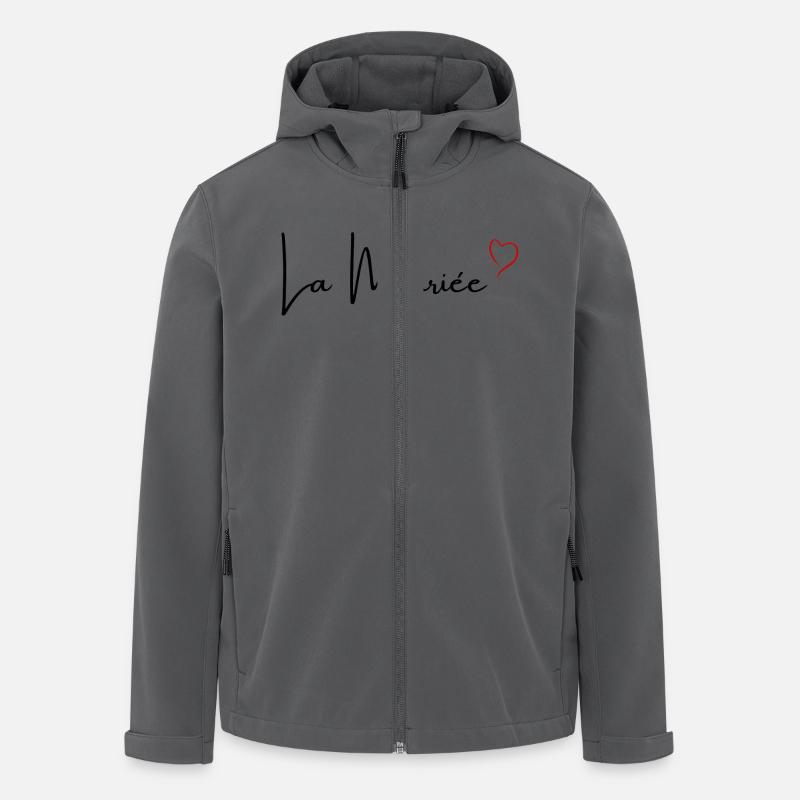 Die rote Herzbraut - Recycelte Männer Softshell-Jacke von Stanley/Stella - Anthrazit
