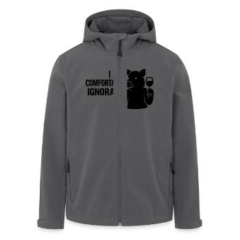 I am kept comfortably ignorant - Recycelte Männer Softshell-Jacke von Stanley/Stella - Anthrazit - Vorne - AI Model Male 185 light (185cm)