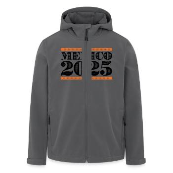 Mexiko 2025 - Recycelte Männer Softshell-Jacke von Stanley/Stella - Anthrazit - Vorne - AI Model Male 185 light (185cm)
