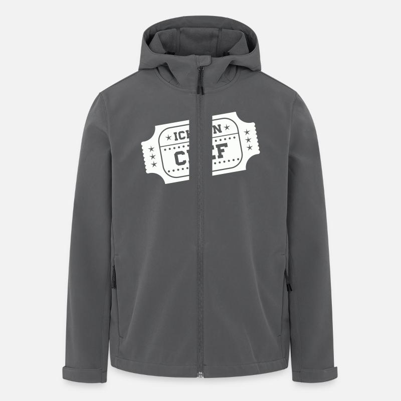 ich bin chef - Recycelte Männer Softshell-Jacke von Stanley/Stella - Anthrazit