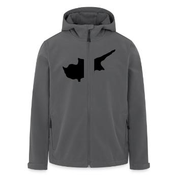 Zypern - Recycelte Männer Softshell-Jacke von Stanley/Stella - Anthrazit - Vorne - AI Model Male 185 light (185cm)